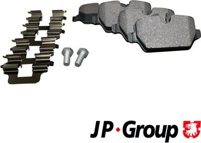 JP Group 1463700510 - Brake Pad Set, disc brake autospares.lv