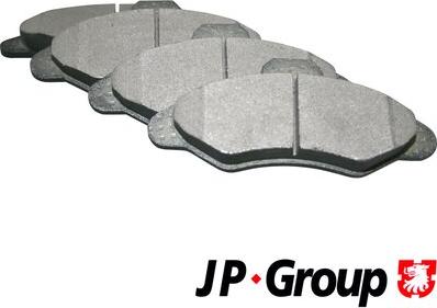 JP Group 1563601010 - Brake Pad Set, disc brake autospares.lv