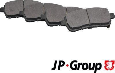 JP Group 1563603510 - Brake Pad Set, disc brake autospares.lv