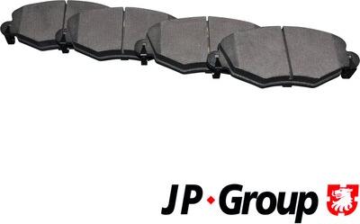 JP Group 1563603010 - Brake Pad Set, disc brake autospares.lv