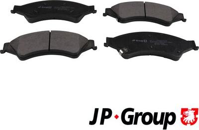 JP Group 1563607610 - Brake Pad Set, disc brake autospares.lv