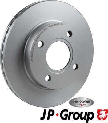 JP Group 1563104500 - Brake Disc autospares.lv