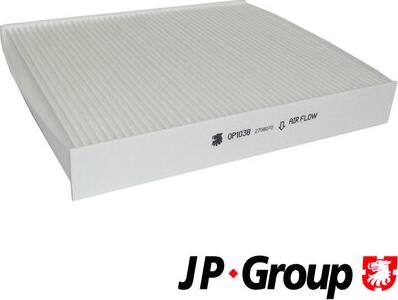 JP Group 1528100500 - Filter, interior air autospares.lv