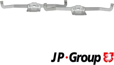JP Group 1163651110 - Accessory Kit for disc brake Pads autospares.lv