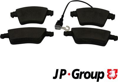 JP Group 1163609010 - Brake Pad Set, disc brake autospares.lv