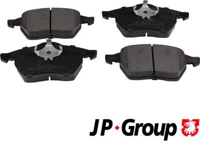 JP Group 1163605110 - Brake Pad Set, disc brake autospares.lv