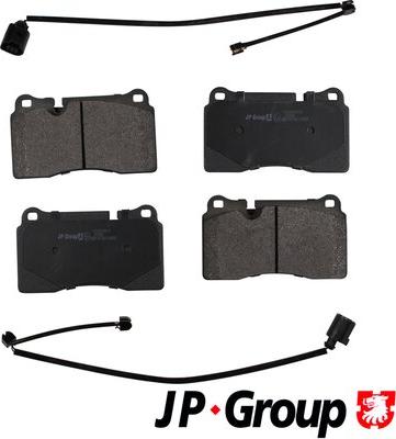 JP Group 1163606810 - Brake Pad Set, disc brake autospares.lv