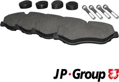 JP Group 1163601710 - Brake Pad Set, disc brake autospares.lv