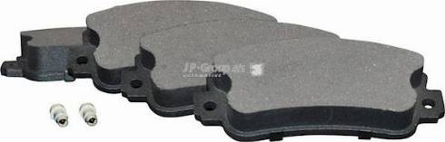 JP Group 1163608710 - Brake Pad Set, disc brake autospares.lv