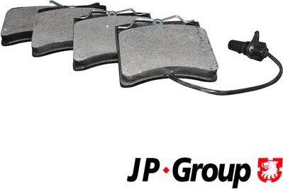 JP Group 1163603810 - Brake Pad Set, disc brake autospares.lv