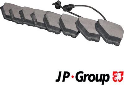 JP Group 1163602710 - Brake Pad Set, disc brake autospares.lv