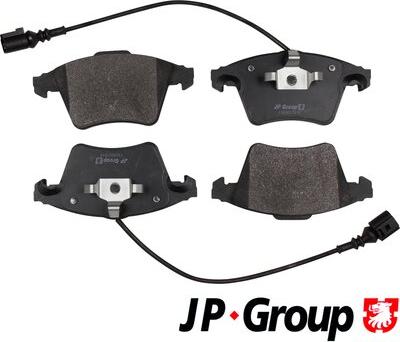 JP Group 1163607910 - Brake Pad Set, disc brake autospares.lv