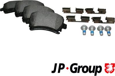 JP Group 1163705410 - Brake Pad Set, disc brake autospares.lv