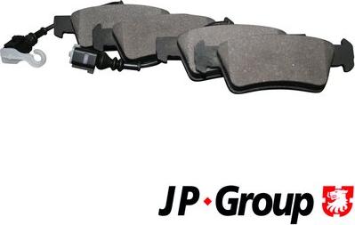 JP Group 1163706710 - Brake Pad Set, disc brake autospares.lv