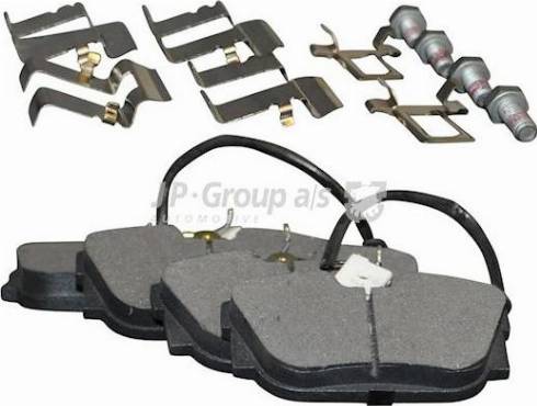 JP Group 1163707510 - Brake Pad Set, disc brake autospares.lv