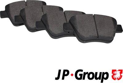 JP Group 1163707210 - Brake Pad Set, disc brake autospares.lv