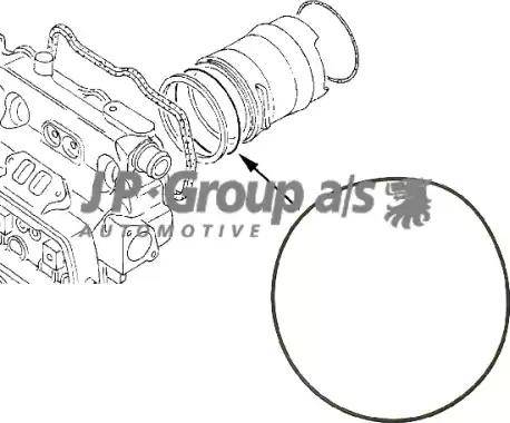 JP Group 1111000200 - O-Ring, cylinder sleeve autospares.lv