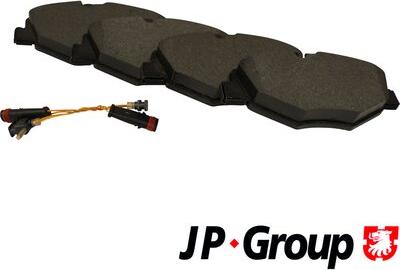 JP Group 1363600810 - Brake Pad Set, disc brake autospares.lv