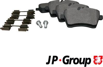 JP Group 1363601510 - Brake Pad Set, disc brake autospares.lv