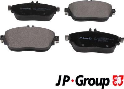 JP Group 1363607010 - Brake Pad Set, disc brake autospares.lv