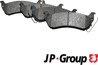 JP Group 1363701110 - Brake Pad Set, disc brake autospares.lv