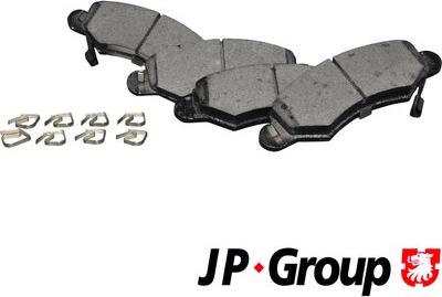 JP Group 1263603010 - Brake Pad Set, disc brake autospares.lv