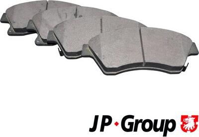 JP Group 1263602510 - Brake Pad Set, disc brake autospares.lv