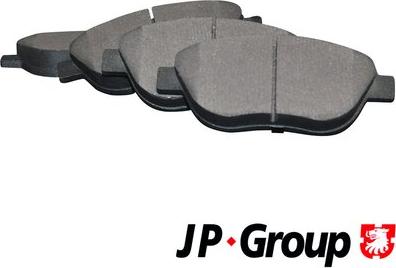 JP Group 1263602110 - Brake Pad Set, disc brake autospares.lv
