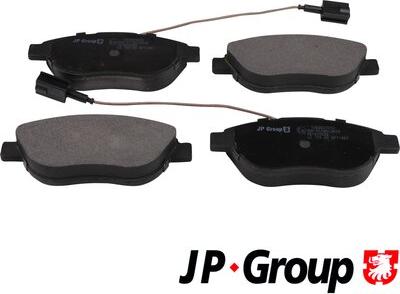 JP Group 1263607610 - Brake Pad Set, disc brake autospares.lv