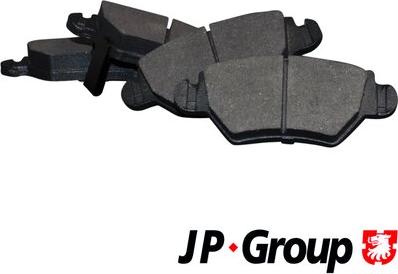 JP Group 1263700210 - Brake Pad Set, disc brake autospares.lv