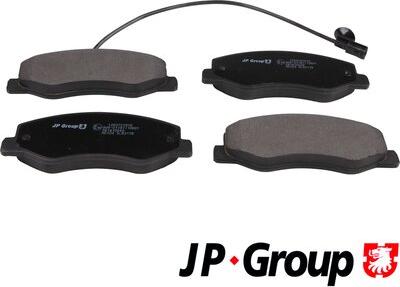 JP Group 1263701910 - Brake Pad Set, disc brake autospares.lv