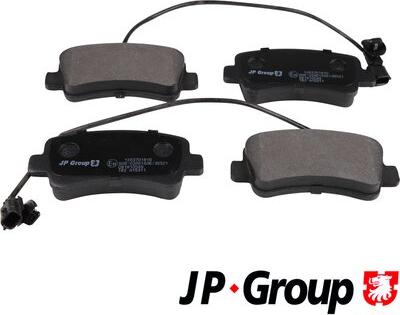 JP Group 1263701810 - Brake Pad Set, disc brake autospares.lv