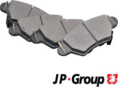 JP Group 1263701710 - Brake Pad Set, disc brake autospares.lv