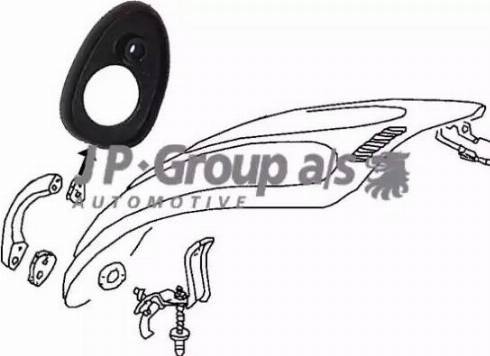 JP Group 8187350506 - Seal, boot / cargo area lid autospares.lv