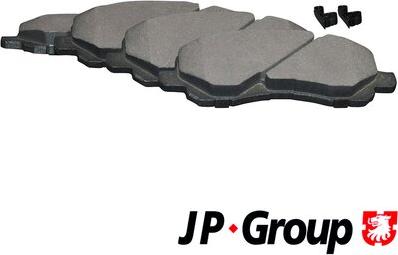 JP Group 3963600410 - Brake Pad Set, disc brake autospares.lv