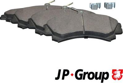 JP Group 3963600510 - Brake Pad Set, disc brake autospares.lv