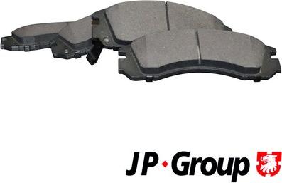 JP Group 3963600710 - Brake Pad Set, disc brake autospares.lv