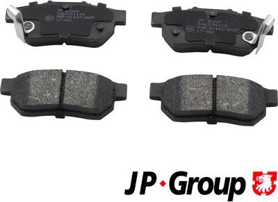 JP Group 3463701110 - Brake Pad Set, disc brake autospares.lv