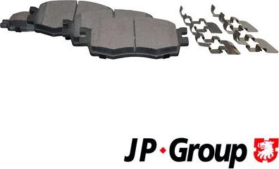 JP Group 3563600610 - Brake Pad Set, disc brake autospares.lv