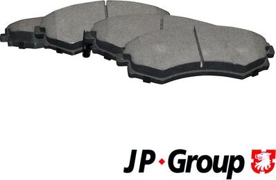 JP Group 3563601110 - Brake Pad Set, disc brake autospares.lv