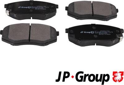 JP Group 3563601700 - Brake Pad Set, disc brake autospares.lv