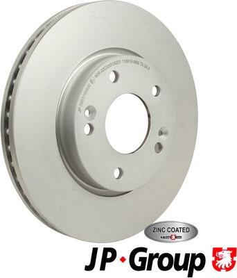 JP Group 3563100800 - Brake Disc autospares.lv