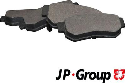 JP Group 3563700110 - Brake Pad Set, disc brake autospares.lv