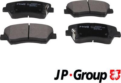 JP Group 3663604410 - Brake Pad Set, disc brake autospares.lv