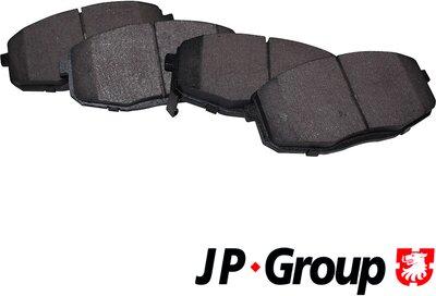 JP Group 3663600910 - Brake Pad Set, disc brake autospares.lv