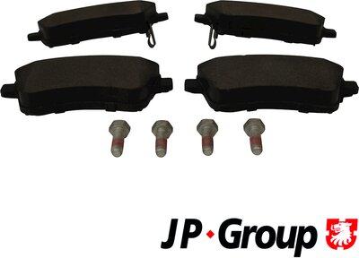 JP Group 3663601010 - Brake Pad Set, disc brake autospares.lv