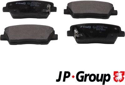 JP Group 3663700510 - Brake Pad Set, disc brake autospares.lv