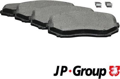 JP Group 3863600810 - Brake Pad Set, disc brake autospares.lv