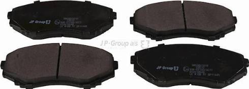 JP Group 3863601010 - Brake Pad Set, disc brake autospares.lv