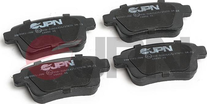 JPN 20H9061-JPN - Brake Pad Set, disc brake autospares.lv